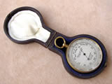 19th century pocket barometer & altimeter by E.Saunders of Oxford